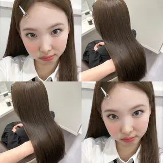 ロング カラー ヘアアレンジ キッズ 🎀韓国レイヤー YURINA🎀のヘアスタイル