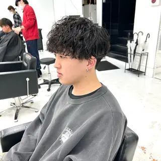 ショート パーマ メンズ 【メンズパーマ特化】 🍏網中勇喜のヘアスタイル