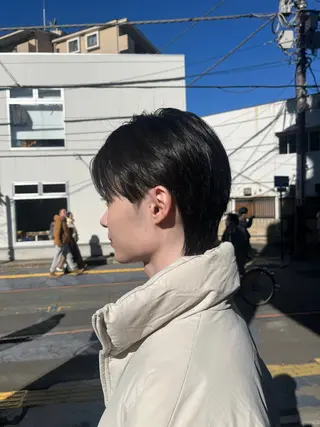 メンズ 韓国レイヤー ☁️🫧森ハリス誠一のヘアスタイル