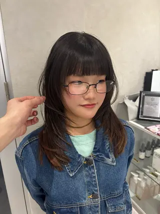 セミロング Yuta✂︎ 韓国レイヤー🪽のヘアスタイル