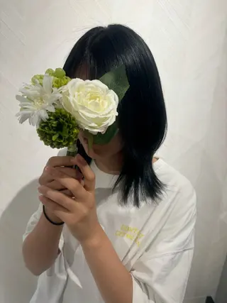 ミディアム やまぐち まりんのヘアスタイル