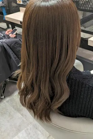 ロング ベージュ＊Spica 【ミルクティー】のヘアスタイル