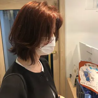 ミディアム 大迫 江梨のヘアスタイル