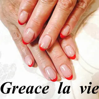 セミロング カラー パーマ ヘアアレンジ キッズ ネイル マツエク・マツパ Greace la vie所属・Greace  la vieのネイルデザイン