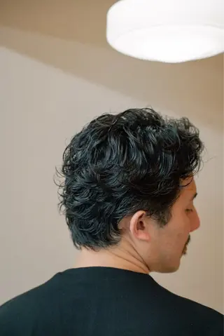 ミディアム カラー パーマ メンズ 🔗メンズサロン🔗 Kieのヘアスタイル