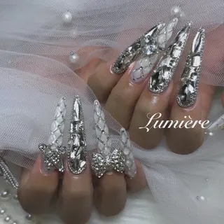 ネイル Lumière｜ ロング｜ワンホンのネイルデザイン