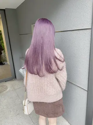ロング カラー ヘアアレンジ Bob&ハイトーン 専門家CHIHIROのヘアスタイル
