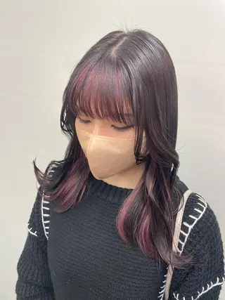 セミロング 近藤 楓花のヘアスタイル