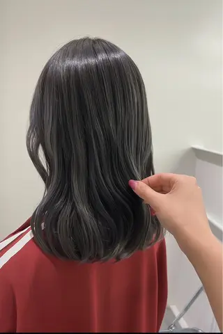 ロング カラー パーマ ヘアアレンジ メンズ 透明感カラー／ 新潟万代/池野里衣のヘアスタイル