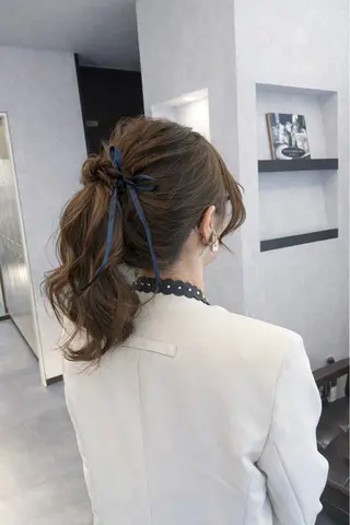 セミロング フレアジェネラス所属・堀 綾花のヘアスタイル