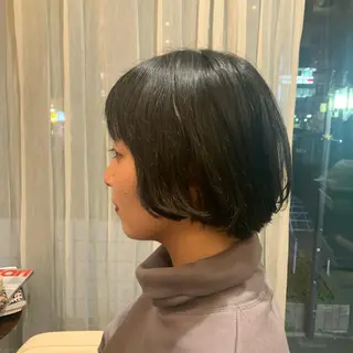 ショート パーマ 小顔/似合わせカット 杉山莉菜のヘアスタイル