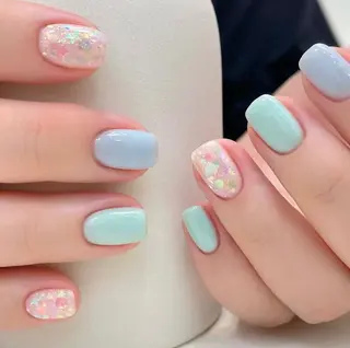 ネイル RAFFINE haru🦋🩵のネイルデザイン