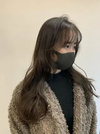 ロング カラー 鈴木 まりやのヘアスタイル