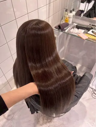 ロング 韓国ワンホン透明感 カラー✨🖤ここあのヘアスタイル