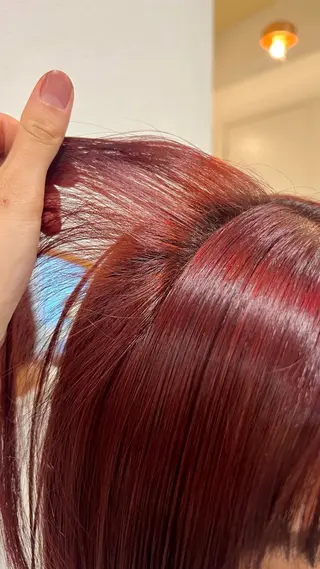 カラー ミディアムレイヤー/ 艶カラー🎀　emiのヘアスタイル