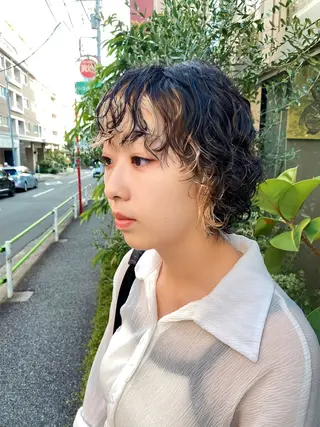 ショート パーマ 低ダメージパーマ ケアパーマ/武田明大のヘアスタイル