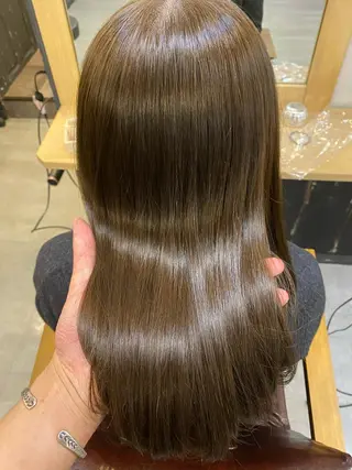 ミディアム カラー ヘアアレンジ 髪質改善✨ 小田拓弥のヘアスタイル