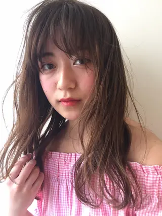ロング カラー レイヤーカット✂️ 横浜No1♡下鳥翔子のヘアスタイル