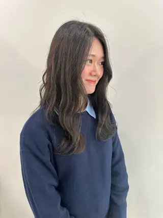 セミロング カラー レイヤー/ナチュラル 💐nao.のヘアスタイル