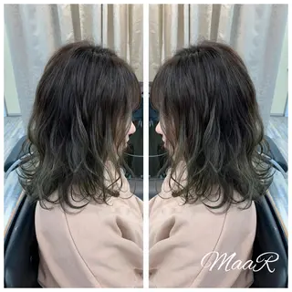 ミディアム カラー Asuka Mabuchiのヘアスタイル