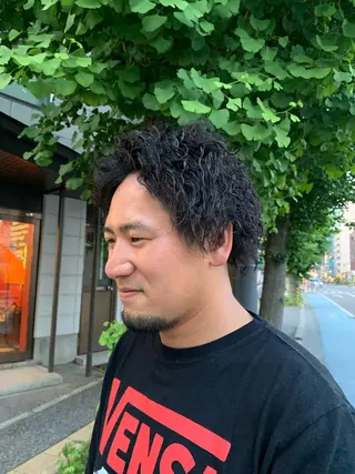 ショート パーマ メンズ 宮嶋 勇輔のヘアスタイル