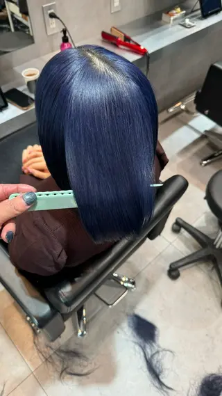 ミディアム BUCKS所属・坂谷 BUCKS/縮毛矯正のヘアスタイル