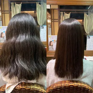 ロング イルミナカラー/レイ ヤーカット/三好春奈のヘアスタイル