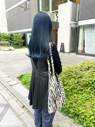 ロング デザインカラー/ボブ ブリーチカラー/ユリのヘアスタイル