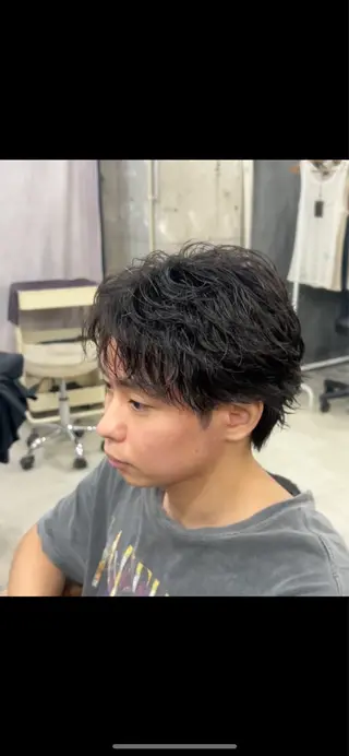 カラー パーマ メンズ メンズカット🐺 パーマ特化🔥舜のヘアスタイル