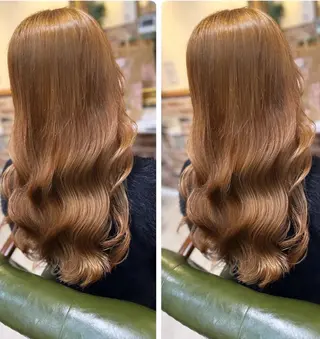 ロング 飯星慧斗 /ブリーチ、縮毛矯正のヘアスタイル