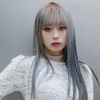 ロング カラー エクステ・レイヤ ーカット松下宗翔のヘアスタイル