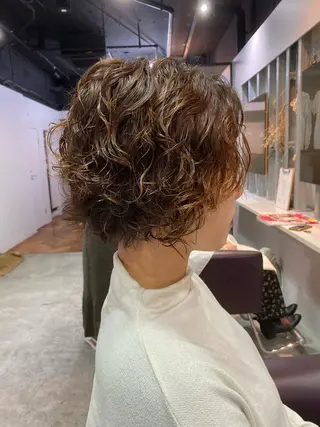 ショート パーマ 低ダメージパーマ ケアパーマ/武田明大のヘアスタイル