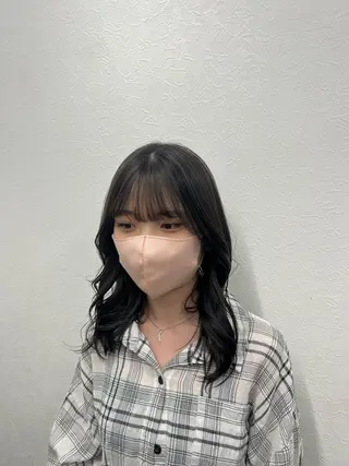 ロング カラー ヘアアレンジ 鈴木 アメリのヘアスタイル