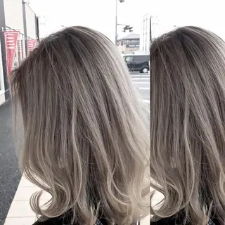セミロング カラー EARTH石巻店 尾形  裕のヘアスタイル