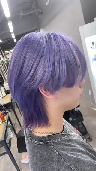 ショート カラー メンズ 🩵ハイトーン/ レイヤーYUZU🩵のヘアスタイル