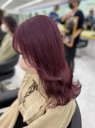 ミディアム カラー パーマ ヘアアレンジ メンズ ネイル マツエク・マツパ アイブロウ 🐩推し活🐩 FUTABA🍒のヘアスタイル