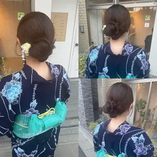 セミロング ヘアアレンジ 美髪× ヘアセット✨Araiのヘアスタイル