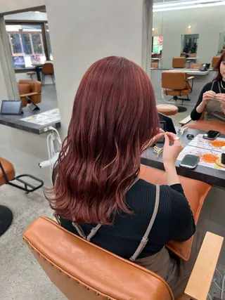 ロング カラー 🥑🫧田實 紗和 ボブ/暖色カラー🩰のヘアスタイル