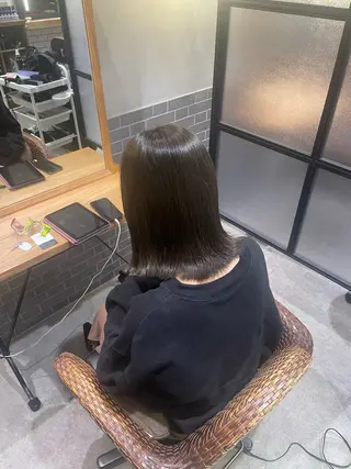 ミディアム カラー 暖色カラー🤎Red Neo meiのヘアスタイル