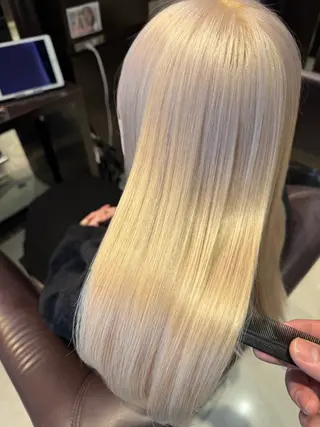 セミロング カラー 心斎橋 美髪職人 近江のヘアスタイル