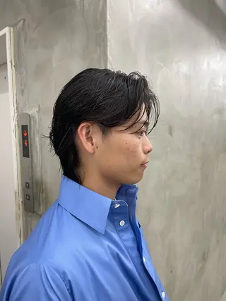 パーマ メンズ メンズカット パーマ[佐橋]のヘアスタイル