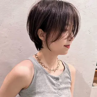 ショート レイヤーカット/ 韓国ヘア/野崎かよのヘアスタイル