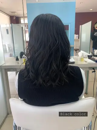 セミロング カラー ✂︎レディース のメンズカット屋さんのヘアスタイル