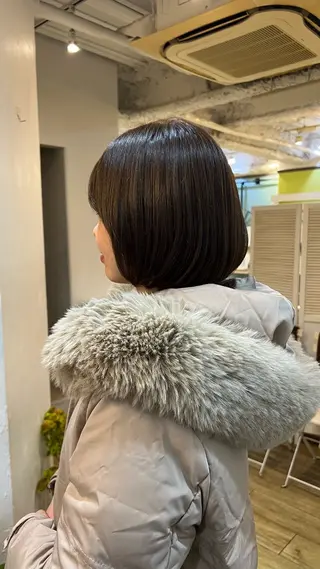 ショート カラー ミディアムレイヤー/ 艶カラー🎀 emiのヘアスタイル