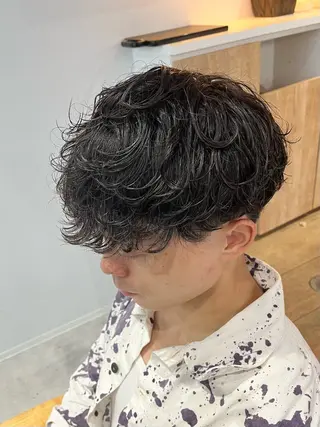 ショート パーマ メンズ 新潟メンズパーマ 新潟駅/小田拓実のヘアスタイル