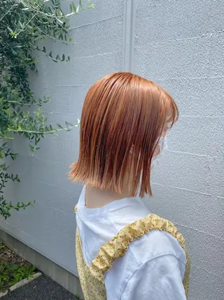 ミディアム カラー 中川 茜里のヘアスタイル