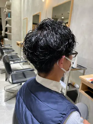 パーマ メンズ 吉田 宙生のヘアスタイル