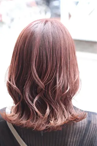 ミディアム カラー ヘアアレンジ 川内 政人のヘアスタイル