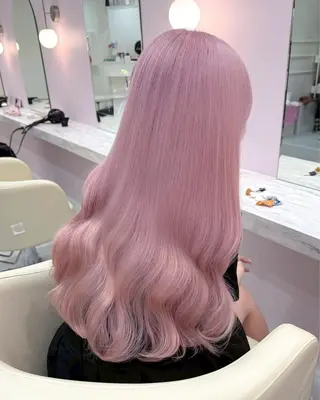 ロング カラー ハイトーンカラー💞 くるみ🎀のヘアスタイル