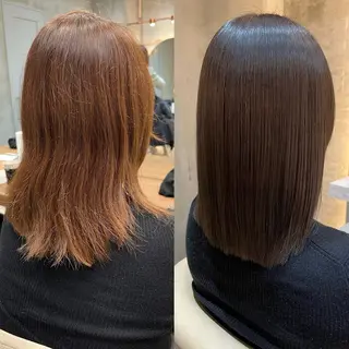 セミロング カラー 韓国ヘア♡おくれ毛♡ ボブ♡sayakaのヘアスタイル